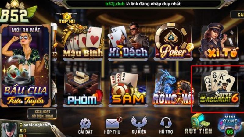 Tìm hiểu sơ lược game Baccarat tại B52 Club