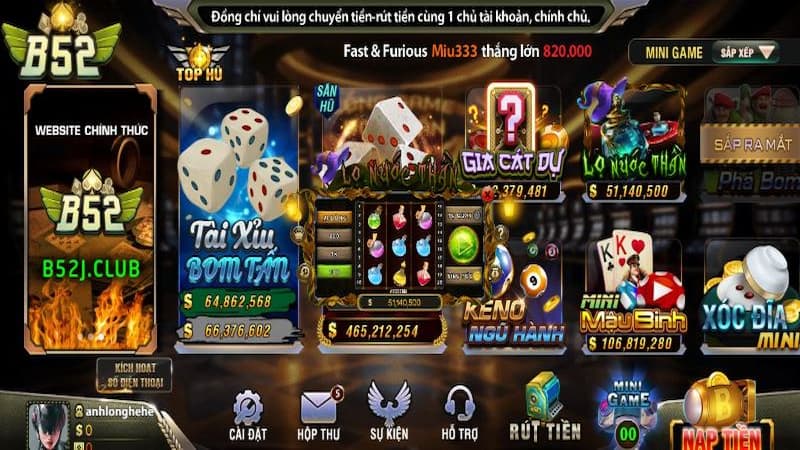 Giới thiệu sảnh mini game lô nước thần