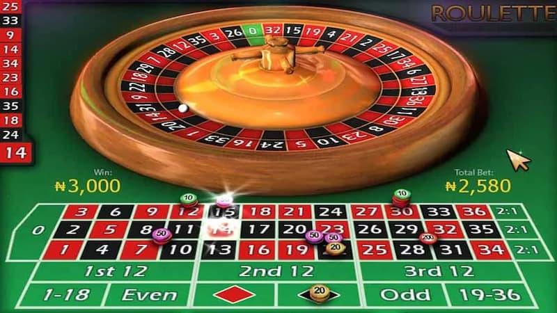 Cược ngoài trong roulette là gì 